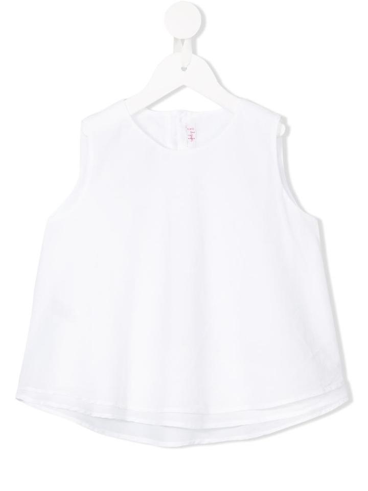 Il Gufo Layered Tank Top, Girl's, Size: 8 Yrs, White
