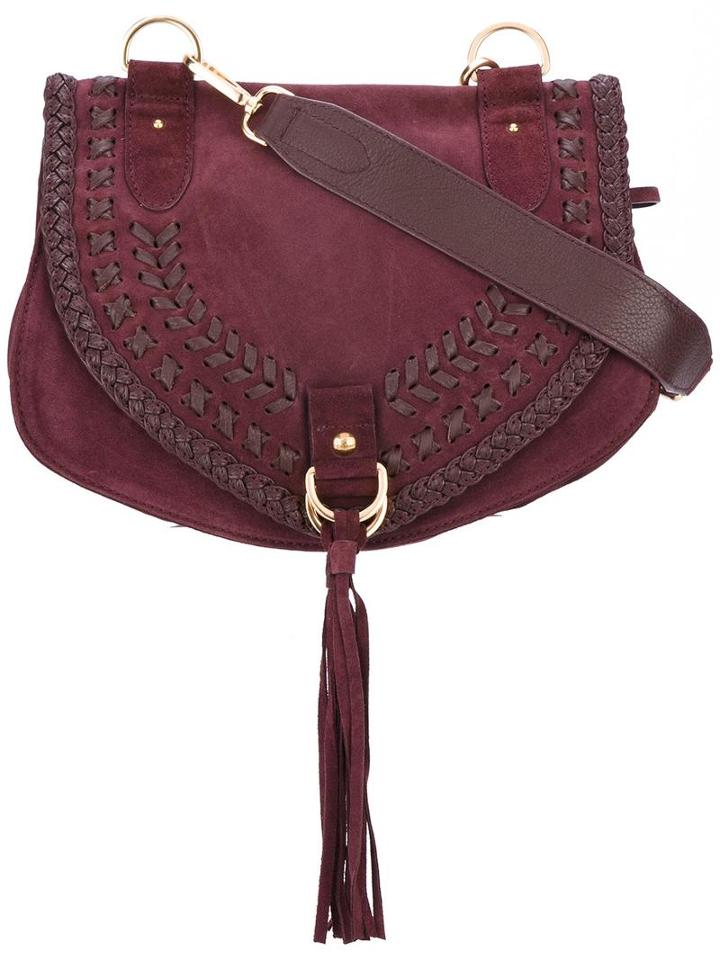 See By Chloé Collins Crossbody Bag, Women's, Pink/purple, Suede/leather/cotton