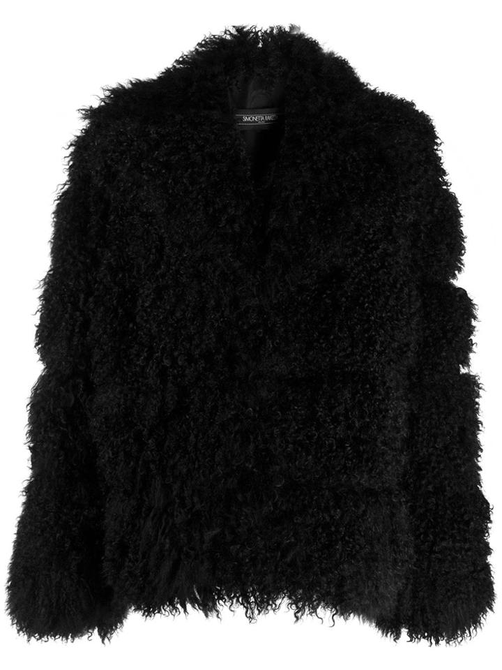 Simonetta Ravizza Jessie Shearling Jacket - Black