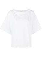 Marni Half Sleeve Slash Neck T-shirt - White