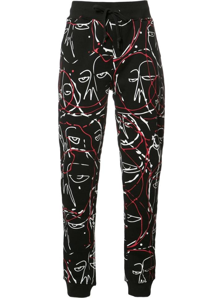 Haculla Abstract Print Sweatpants - Black