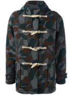 Maison Kitsuné Camouflage Duffle Coat, Men's, Size: Medium, Cotton/virgin Wool