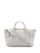 Fabiana Filippi Textured Leather Tote Bag - Grey