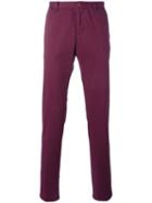 Etro Straight Pants, Men's, Size: 52, Red, Cotton/spandex/elastane
