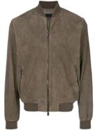 Tod's Suede Bomber Jacket - Brown