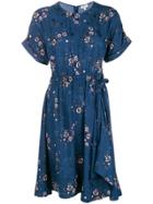 Kenzo Floral Flared Dress - Blue