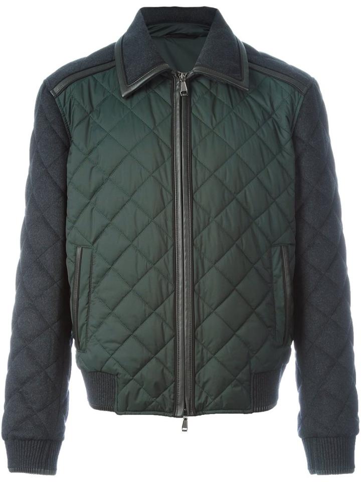 Brioni Quilted Jacket, Men's, Size: Xl, Grey, Wool/feather