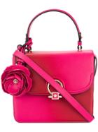 Versace Flower Foldover Tote Bag - Pink & Purple