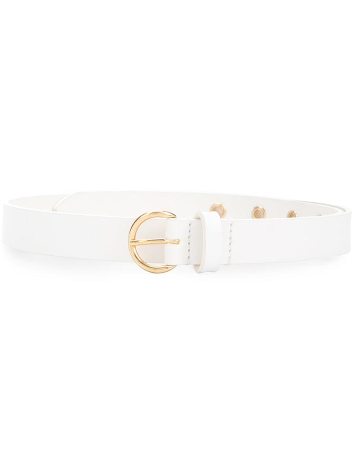 Philosophy Di Lorenzo Serafini Round Buckle Belt - White