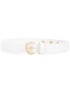 Philosophy Di Lorenzo Serafini Round Buckle Belt - White