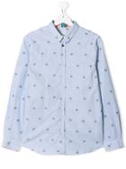 Paul Smith Junior Teen Embroidered Spaceman Shirt - Blue