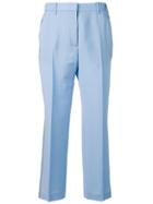 No21 Tailored Sequin Trimmed Trousers - Blue