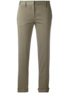 Aspesi Cropped Trousers, Women's, Size: 44, Grey, Cotton/spandex/elastane