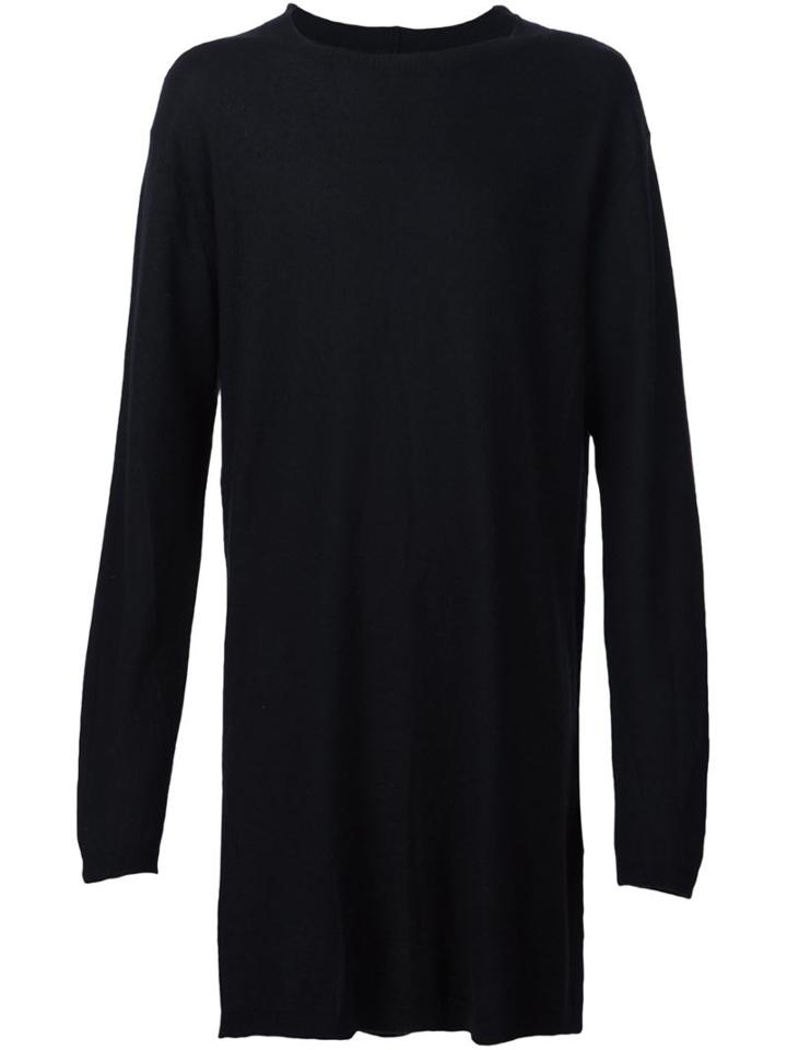 Rick Owens Oversized Jumper, Men's, Size: Medium, Black, Cashmere