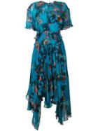 Preen By Thornton Bregazzi Floral Dress - Blue