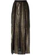 Dodo Bar Or 'brenda' Pleated Skirt, Women's, Size: 42, Black, Polyester/viscose/metallic Fibre