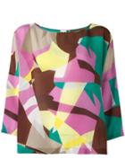 M Missoni Abstract Print Blouse, Women's, Silk