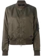 Rag & Bone Classic Bomber Jacket, Women's, Size: Xs, Green, Nylon/cotton/polyester