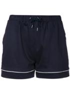 Guild Prime - Contrast Trim Shorts - Women - Cotton - 34, Blue, Cotton