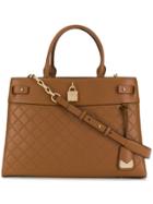 Michael Michael Kors Embossed Detail Tote - Brown