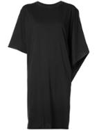 Tome Draped Flared Dress - Black