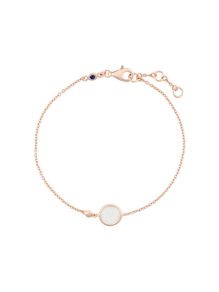 Astley Clarke Mini Moonstone Round Stilla Bracelet - Metallic