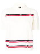 Ps By Paul Smith Stripe Detail Polo Shirt - White