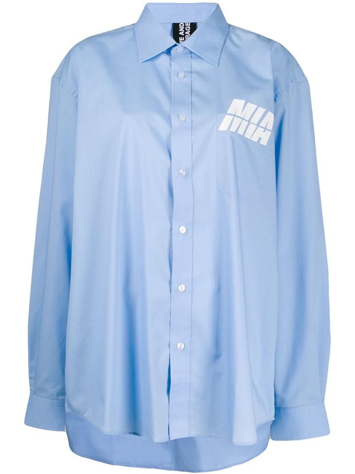 Mia-iam Top02oxford - Blue