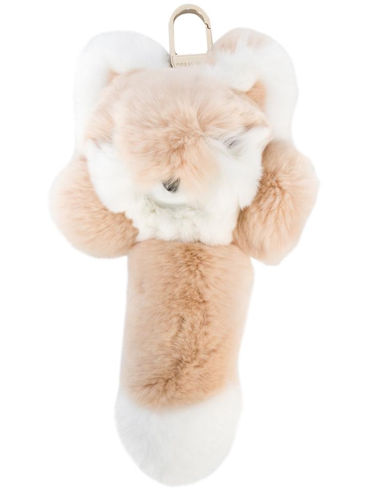 Yves Salomon Mink Fur Bag Charm - Nude & Neutrals