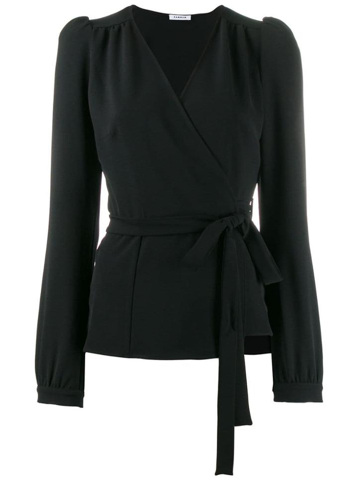 P.a.r.o.s.h. Tie Waist Blouse - Black
