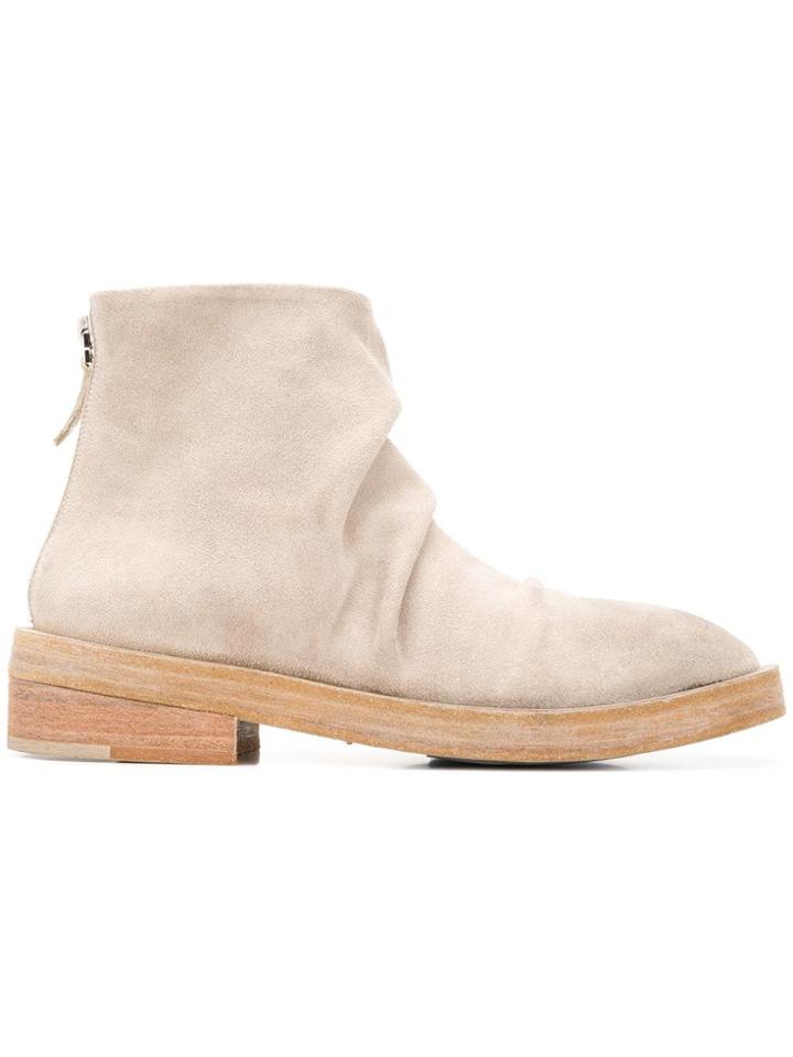 Marsèll Crinkled Ankle Boots - Neutrals