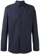 A.p.c. - Plain Shirt - Men - Cotton - L, Blue, Cotton