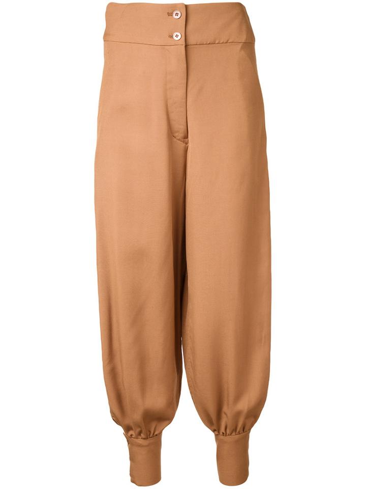 H Beauty & Youth Flared Pants, Women's, Size: Medium, Brown, Rayon