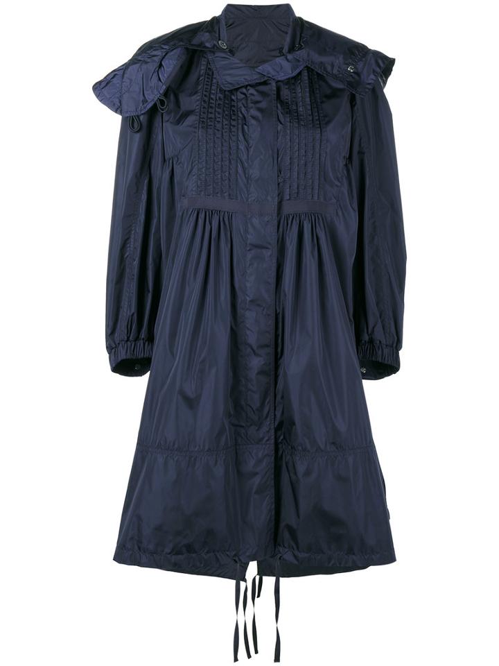 Moncler - Parka With Detachable Hood - Women - Polyamide - 2, Blue, Polyamide