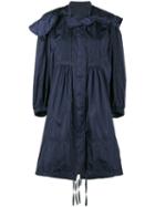 Moncler - Parka With Detachable Hood - Women - Polyamide - 2, Blue, Polyamide