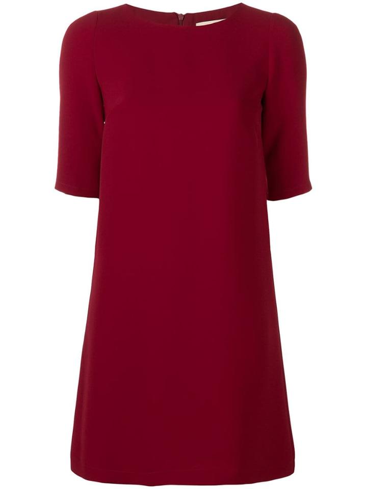Blanca Straight T-shirt Dress - Red