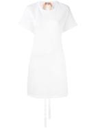 No21 Rear Ruffle Dress - White