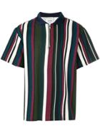 Noon Goons Striped Half Zip Polo Shirt - Multicolour