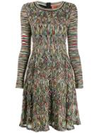 Missoni Mixed-pattern Knitted Dress - Black