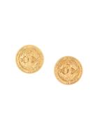 Chanel Pre-owned Button Earrings - Gold