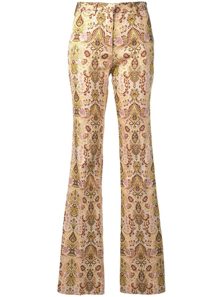 Etro Paisley-print Trousers - Neutrals