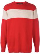 The Elder Statesman Striped Racing Jumper - Red