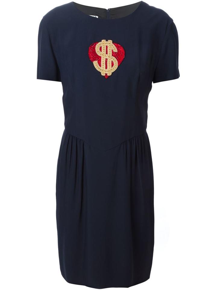 Moschino Vintage 'heart Dollar' Dress