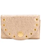 See By Chloé Glitter Flap Wallet - Metallic