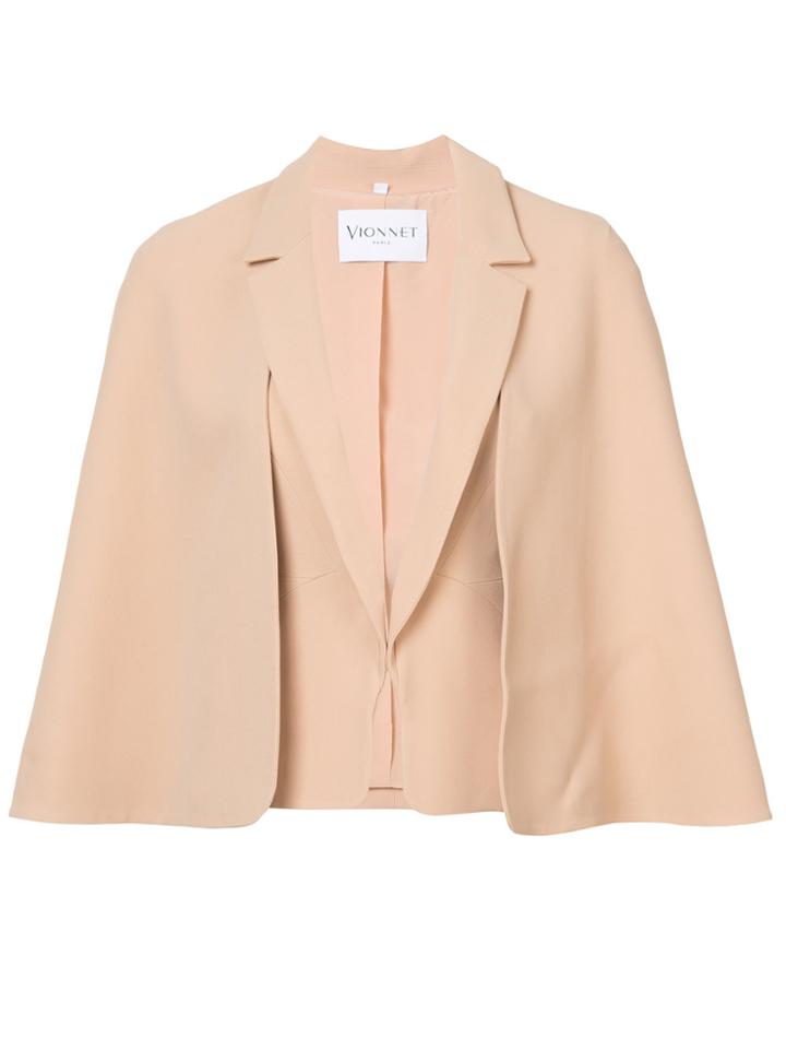 Vionnet Layered Look Cape - Pink & Purple