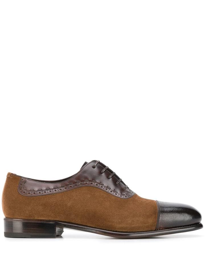 Salvatore Ferragamo Ankara Brogues - Brown