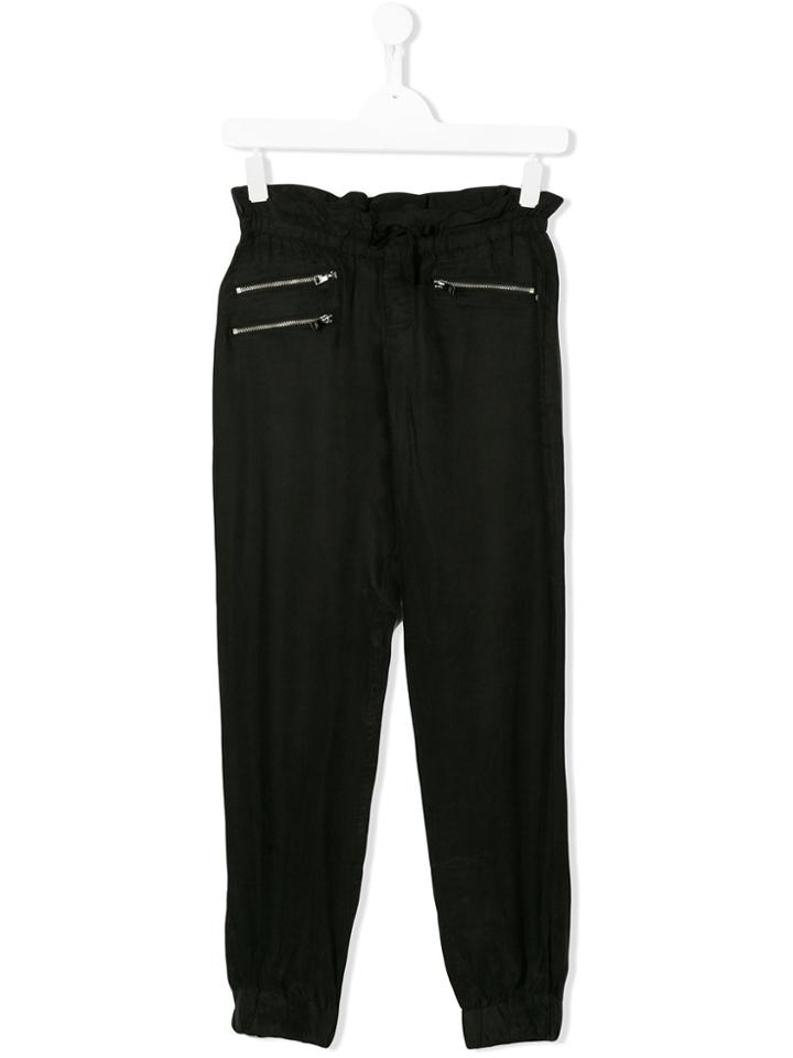 Karl Lagerfeld Kids Teen Tapered Leg Casual Trousers - Black