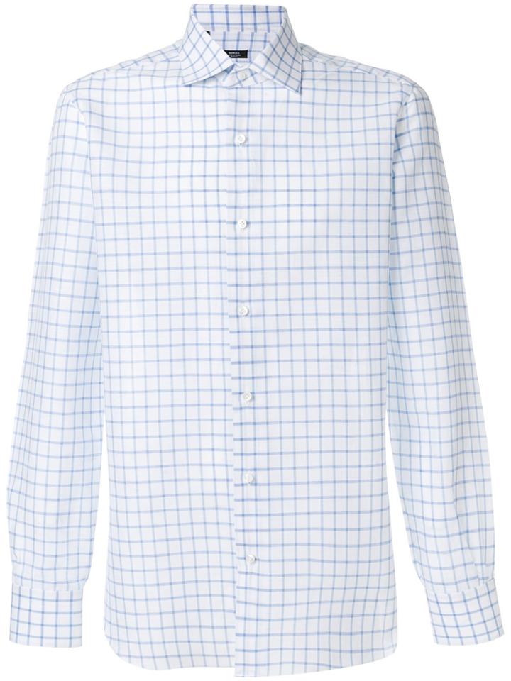 Barba Casual Checked Shirt - Blue