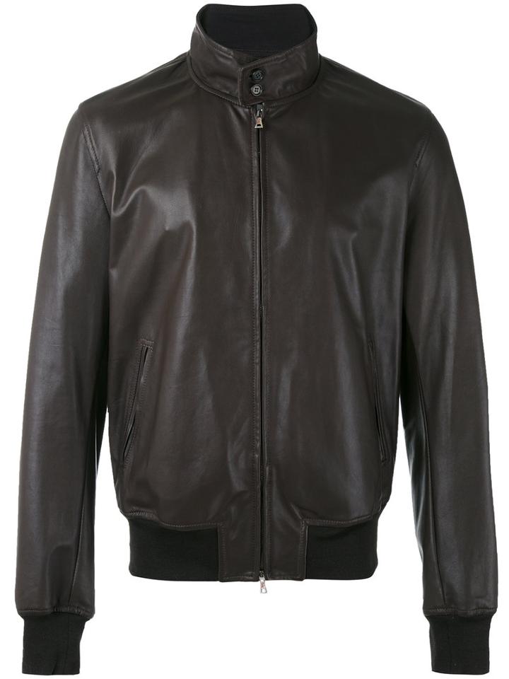 Stewart - Leather Jacket - Men - Leather - Xxl, Brown, Leather