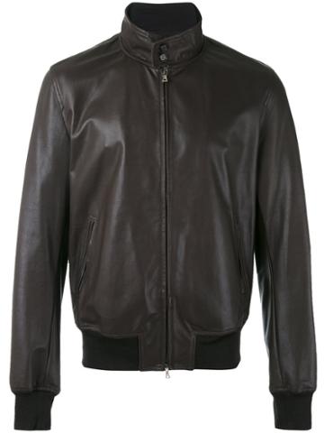 Stewart - Leather Jacket - Men - Leather - Xxl, Brown, Leather